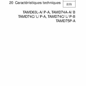 7742878 M.ATELIER D63-D74-D75 Caractéristiques Techniques